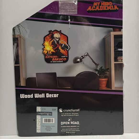 Crunchyroll My Hero Academia Katsuki-Bakugo class 1-A wooden wall decor 10”x12” - Picture 7 of 10